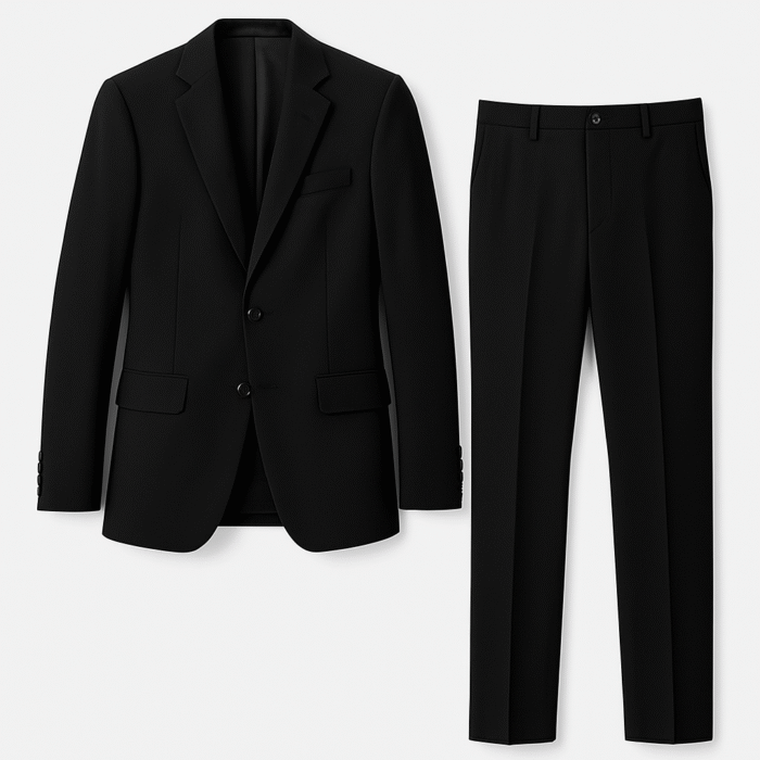 Black Color two piece suit Tony Tailors