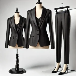 Black two piece suits for women tony tailors