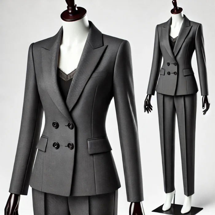 Charcoal grey two piece suits for women tony tailors Charcoal grey two piece suits for women tony tailors