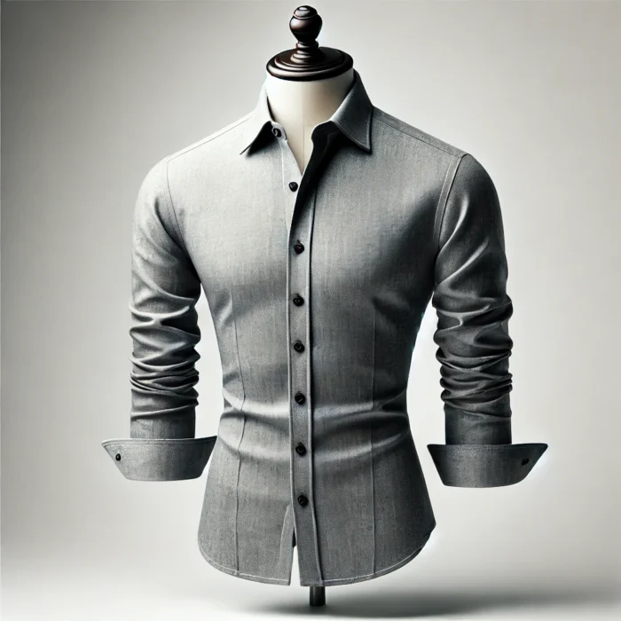 Grey cotton shirt for mens tony tailors