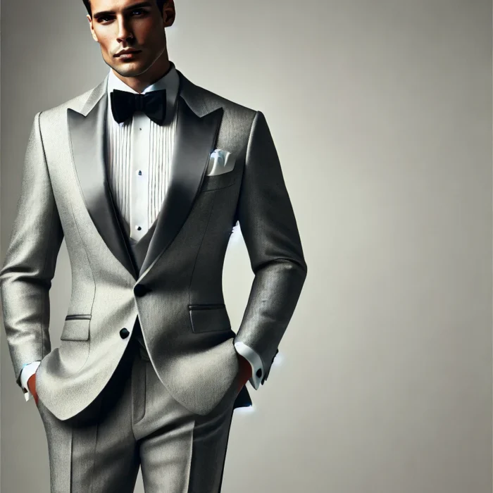 Light Grey Color Tuxedo Suit For Men Light Grey Color Tuxedo Suit For Men
