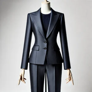 Navy Blue two piece suits for women tony tailors