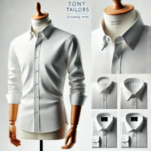 White cotton shirt for mens tony tailors