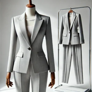 light grey two piece suits for women tony tailors