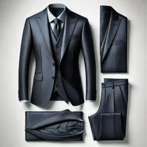 Navy Blue Color Three Piece Suit Tony Tailors