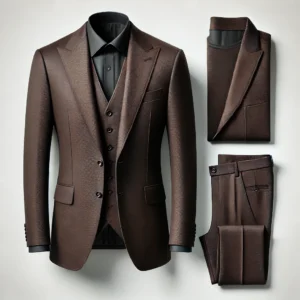 Dark Brown Three Piece Suit Tony Tailors