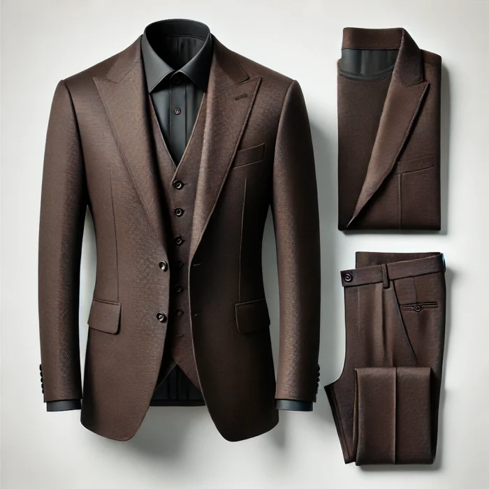 Dark Brown Three Piece Suit Tony Tailors Dark Brown Three Piece Suit Tony Tailors
