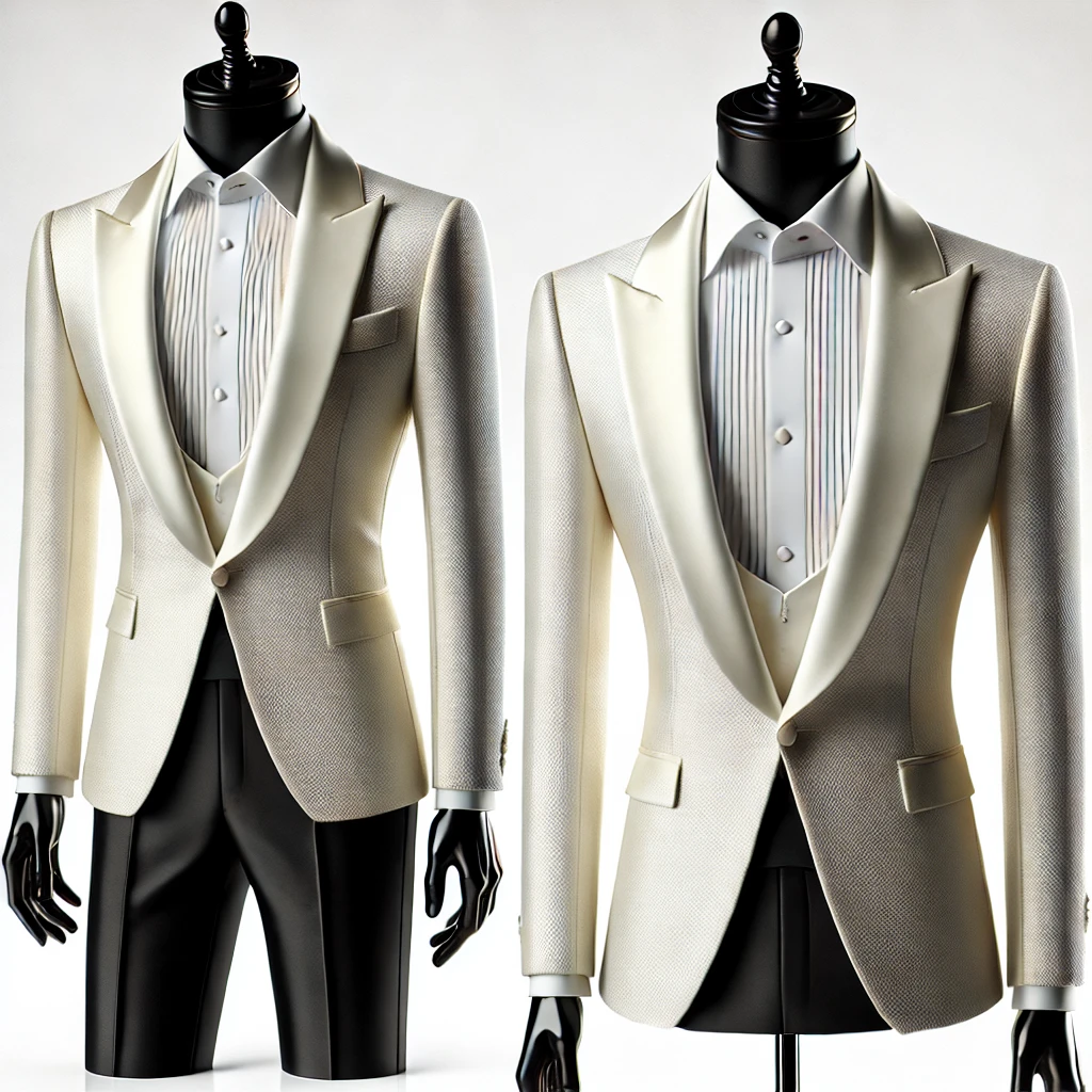 Ivory Dinner Jacket Wedding Suit